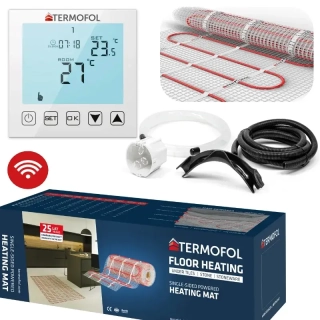 WIFI-Topná rohož (instalační set) 15m2 výkon 2250W